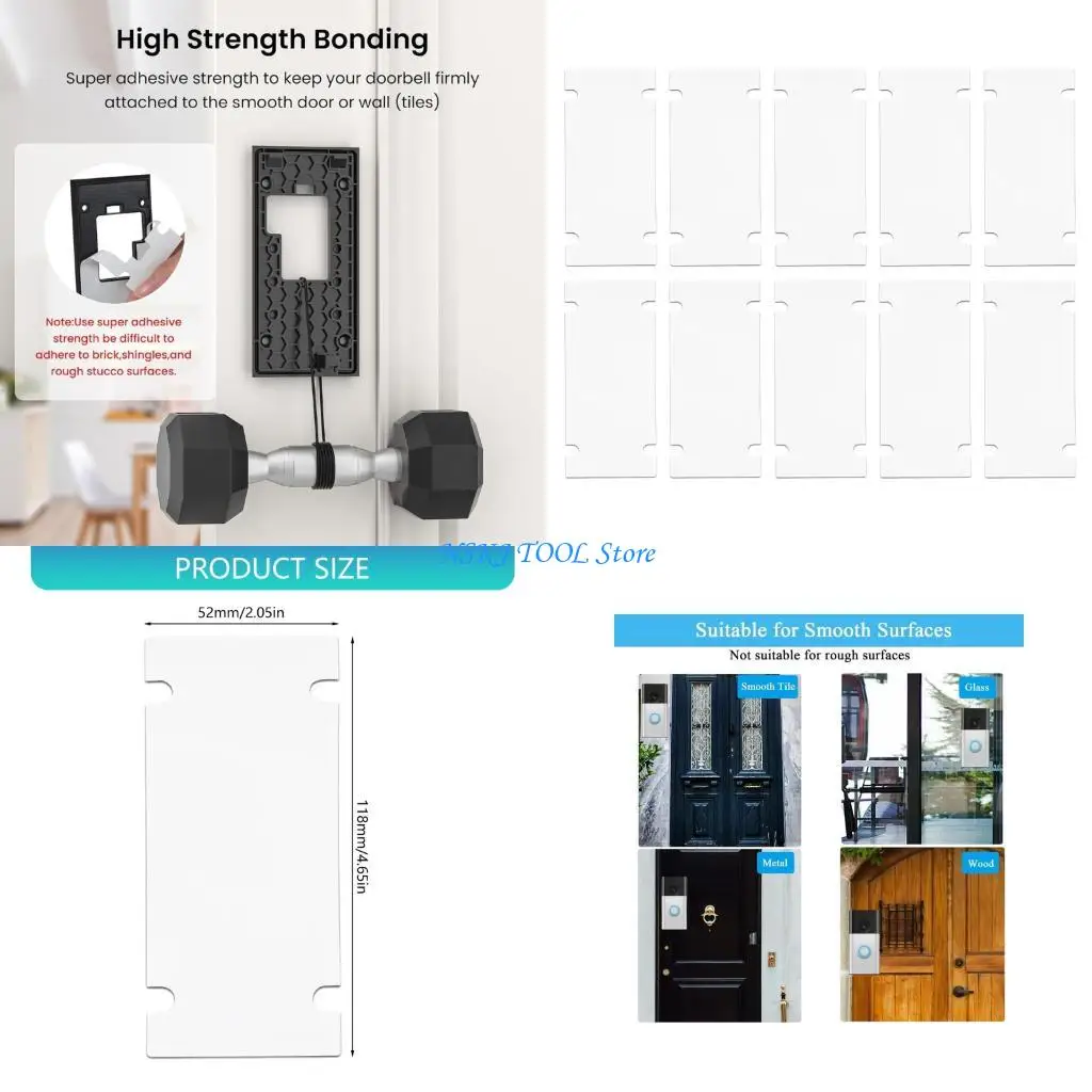 

L8RC Removable Doorbells Labels Quick Installation Compatibility With Video Doorbells