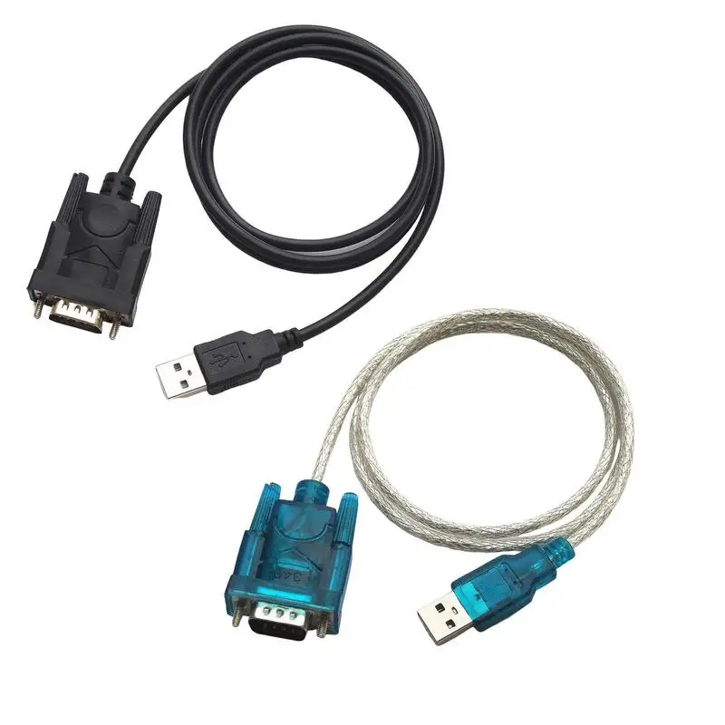 RS232 COM PDA DB9 9 Pin to USB 2.0 Cable Adapter USB to SerialPort Chip CH340 WCH Fit for Windows 7 8.1 10 11 XP Vista M-acOS