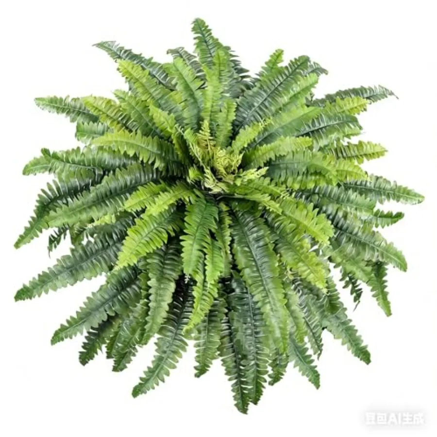 

45 Large Artificial Ferns for Outdoors and Indoors 57 Fronds UV Resistant Faux Greenery in Green Color Ideal for Porch Garden P
