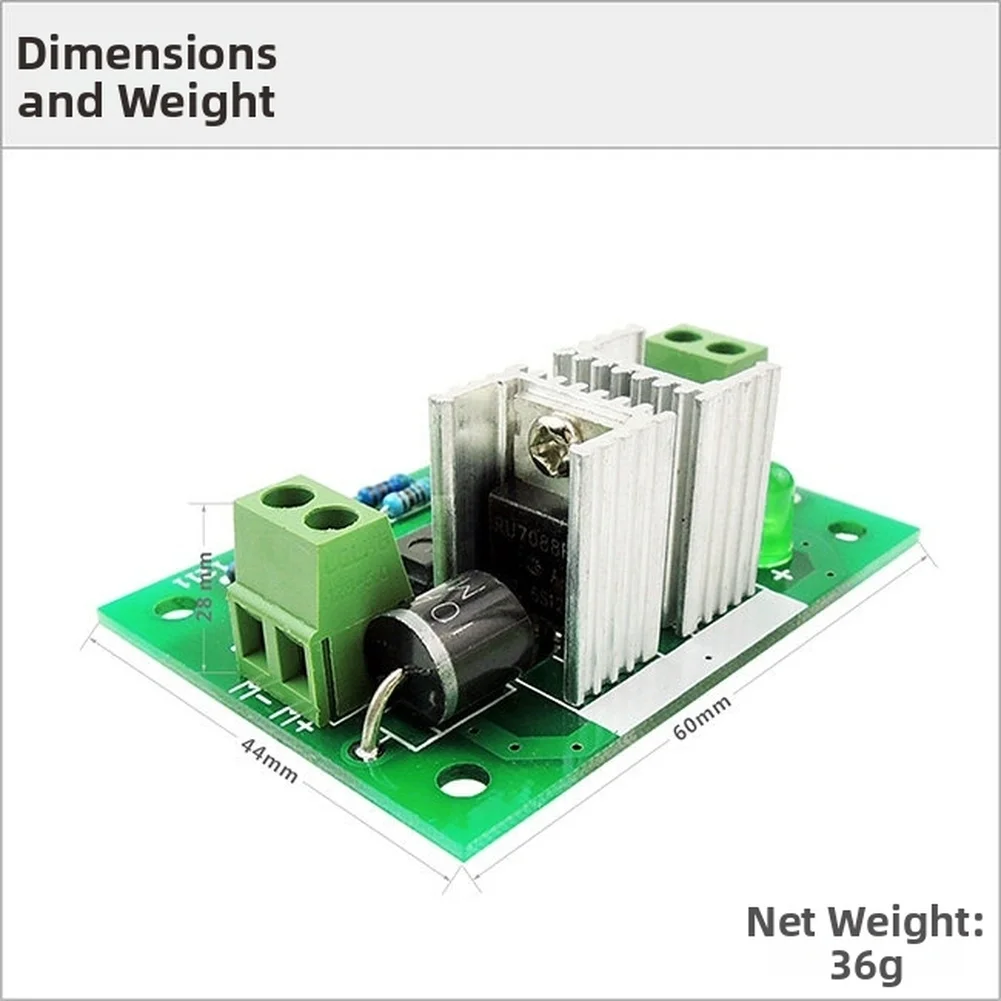 CCM9 For PWM Motor Controller for Single Direction DC Motors 12V 24V Input 120W Load 500Hz Frequency Stability