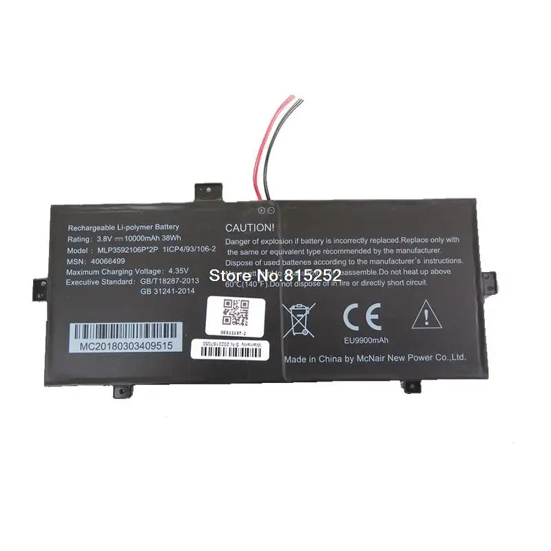 

Laptop Battery For MEDION AKOYA E4241 MD60997 MD61339 MD61168 MD61285 MD61338 10000 mAh 38 Wh 3.8V