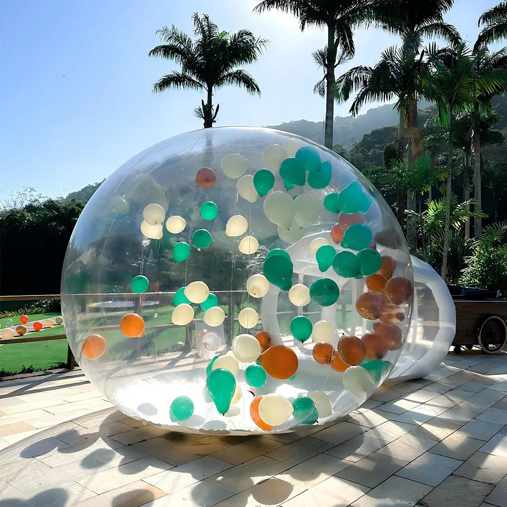 Inflatable Double Bubble House for Party Event PVC Material with Blower - Instant Setup Outdoor Entertainment Inflatable Hot