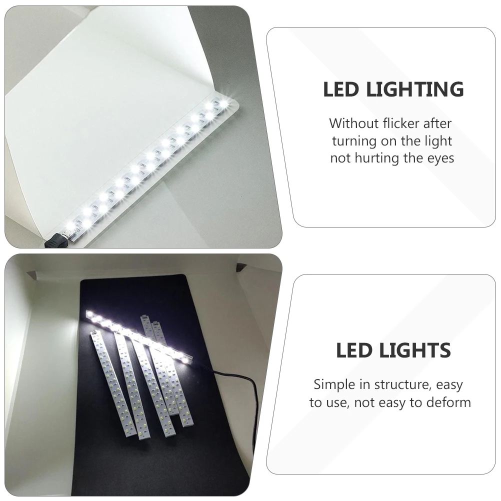 

20Cm Led Strip Box Usb Portable Photography Lamp Bar For Studio Mini Tent Light High Brightness 2835 Beads Aluminum Substrate