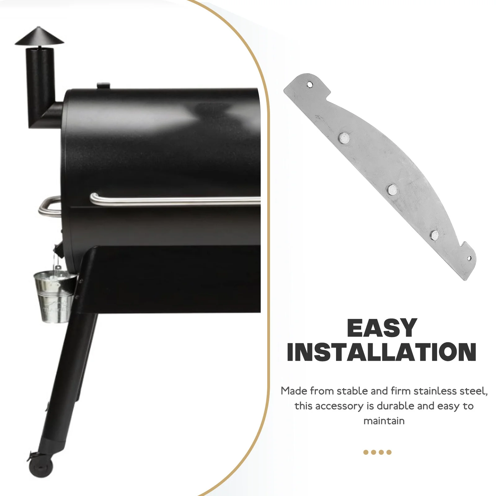 

Heat Diffuse Board Grill Machine Parts Durable Easy Maintain Enhanced Cooking Performance Heat Deflector Grill Machine Parts