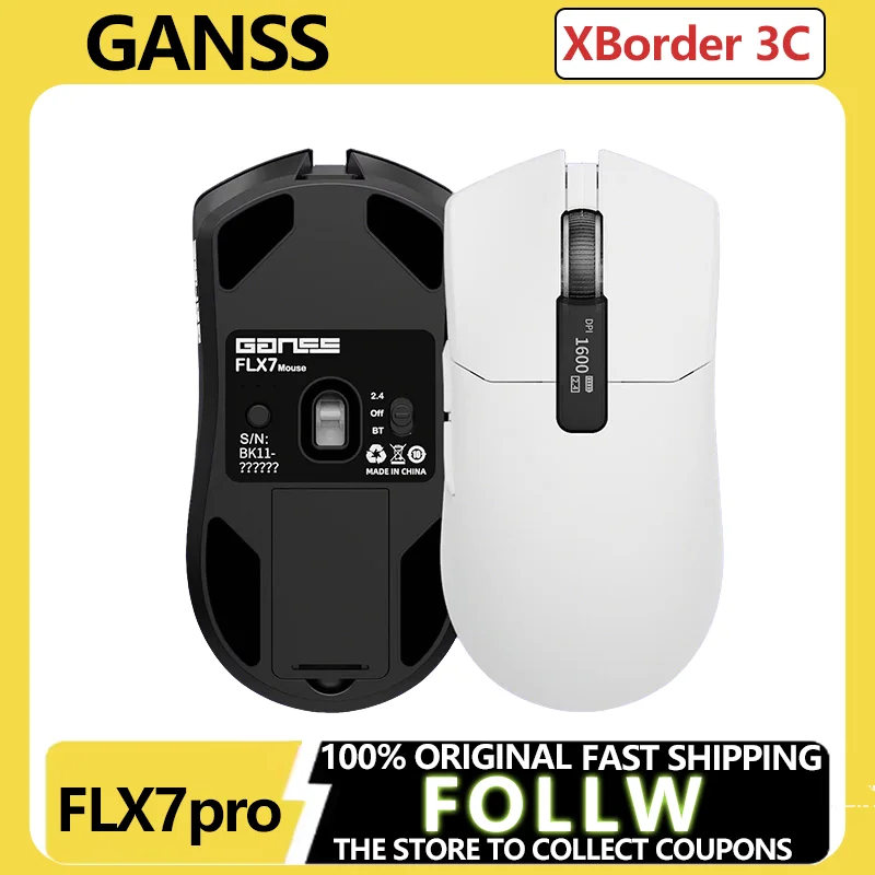 

Новая легкая беспроводная Bluetooth-мышь GANSS FLX7pro 8K для геймеров, для экзаменов, киберспорта, офиса, ноутбука, подарок