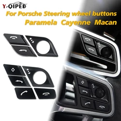 For Porsche Cayenne 92A 2015-2016 Macan 95B 2014-2021 718 Boxster 911 Car Steering Wheel Multifunction Switch Button Phone Key