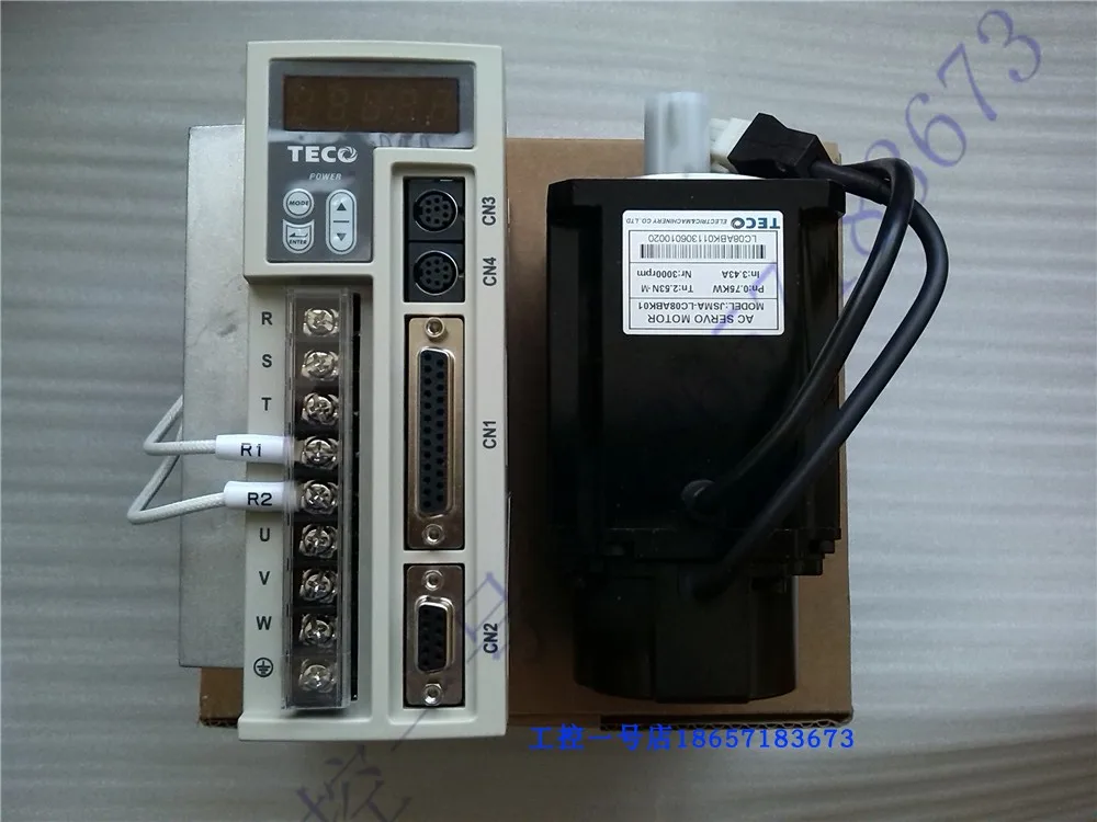 

Taiwan Dongyuan Servo Motor 750W With Brake JSMA-LC08ABKB01 + Drive JSDEP-20A Set