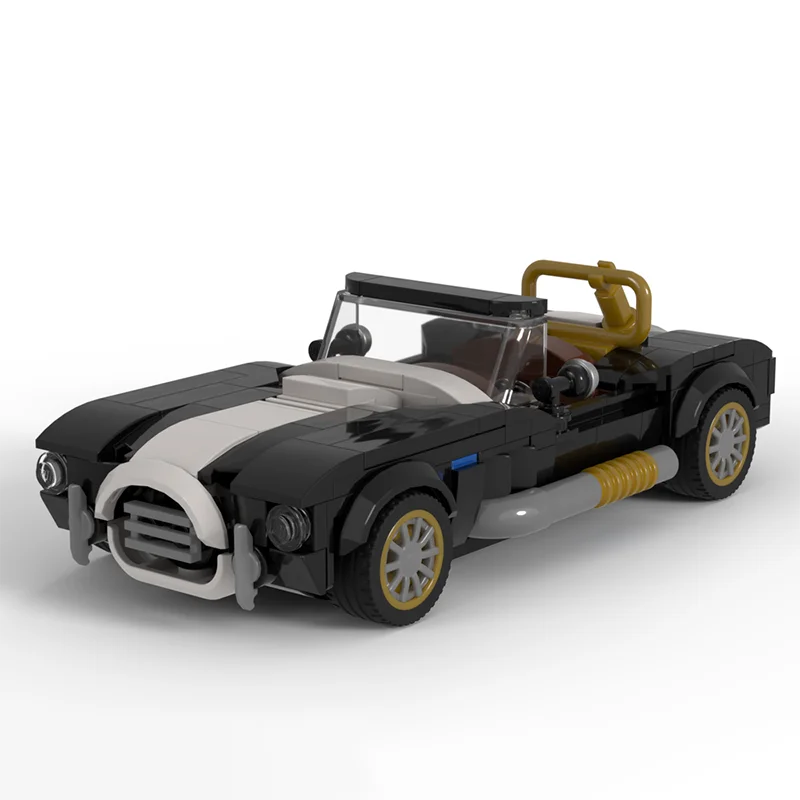 

MOC AC Cobra 8, широкий чемпиона по скорости, классические строительные блоки, игрушечная гоночная модель, детский подарок, технологические строительные блоки