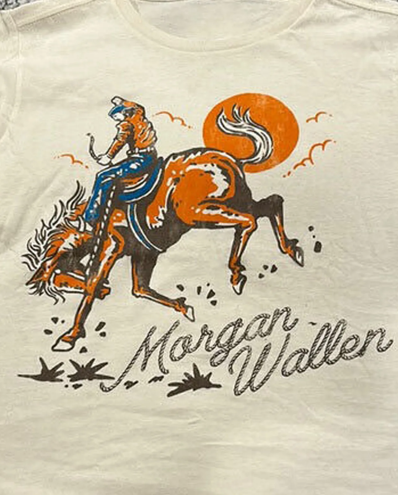 Morgan Wallen Cowboy white T-shirt Cotton Unisex S to 345Xl JJ3011