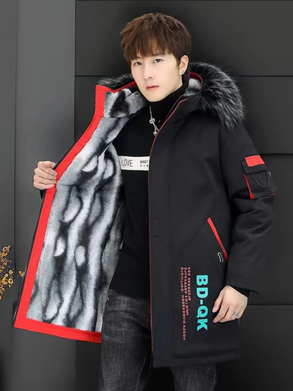 

Мужская хлопковая куртка на зиму с утеплением, приталенная, повседневная, с капюшоном, новая модная, морозостойкая, хлопковая, молодежный тренд