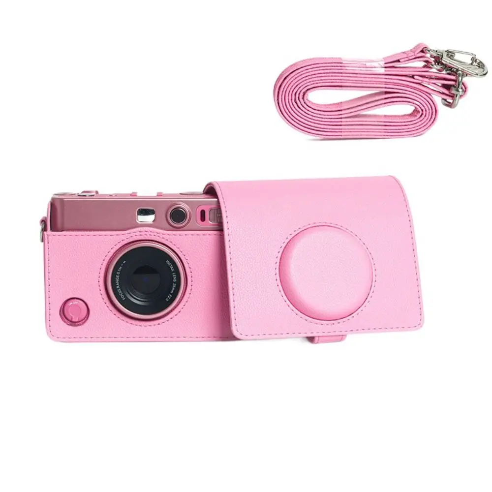 

PU Leather Instant Camera Case Shockproof Anti Scratch Protective Cover with Shoulder Strap Portable Photography Pouch Travel