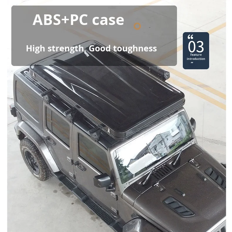Quick Open Straight Support SUV Car Top Hard Shell Roof Tent Exterior Accessories for Camping