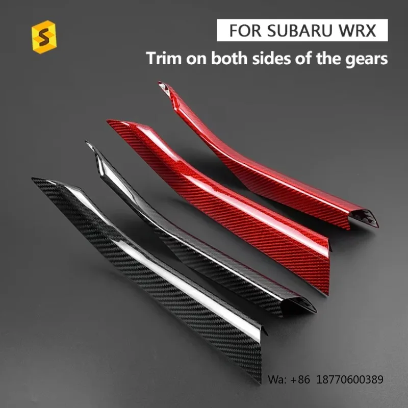 Shasha Carbon Fiber Accessories Trim on Both Sides of the Gears Car Interior Trim for Subaru WRX 2022-2023