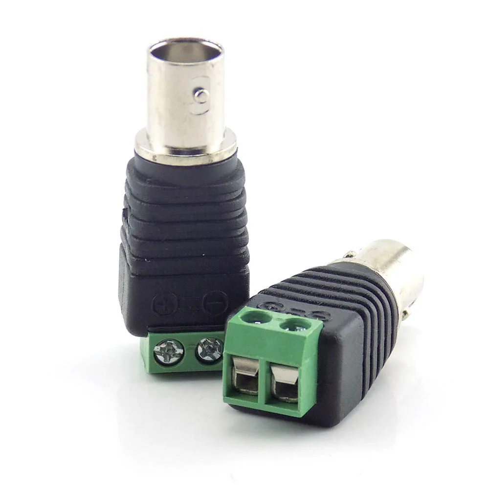 Connecteurs coaxiaux femelles Cat5 BNC, adaptateur de prise BNC, connecteur de balun vidéo UTP pour caméra de vidéosurveillance par câble L19, 10 pièces