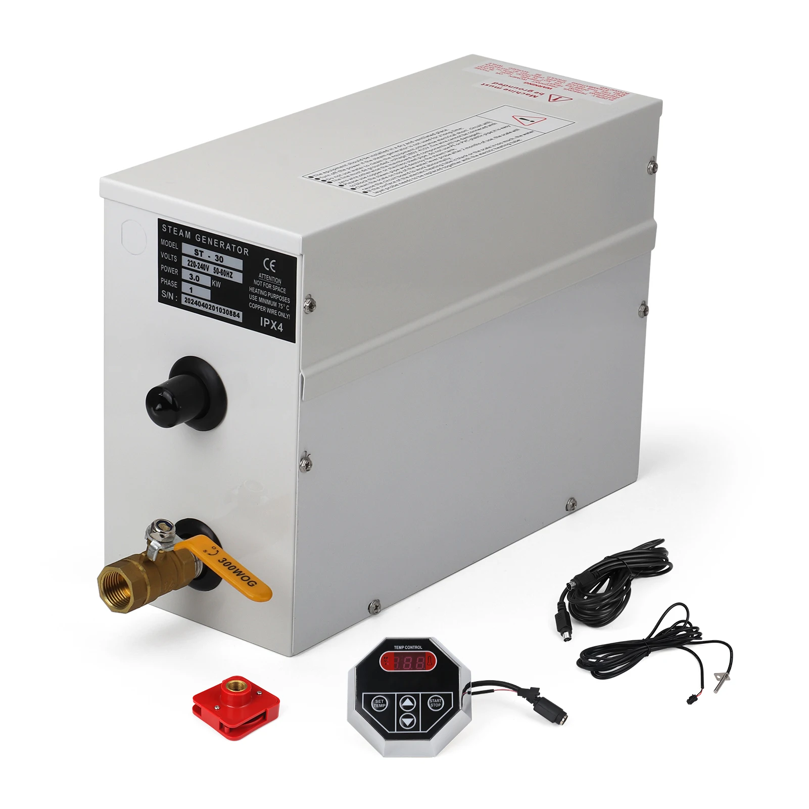 3KW Home Steam Maker Machine Sauna Bath SPA Fumigation Machine With Digital Controller 220V Steam Bath Machine