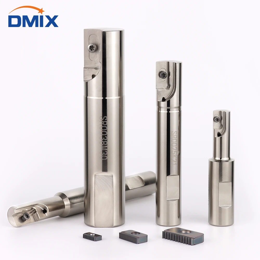 

DMIX Thread milling cutter Internal cooling multi-tooth thread comb carbide alloy SR thread knife 14I 21I 30I Milling insert