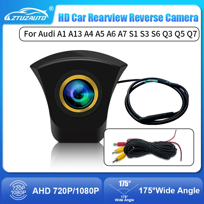 AHD 1080P 170°CCD AHD Night Vision Waterproof Front View Camera with Audi Logo for A1 A2 A3 A4 A5 A6 A7 A8 Q3 Q5 Q7 TT TTS