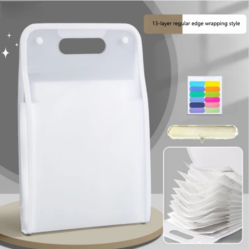 Portable Vertical Hand-held Organ Bag Test Paper Holder Storage Bag Subject Classification Storage Bag File Folder File Folder