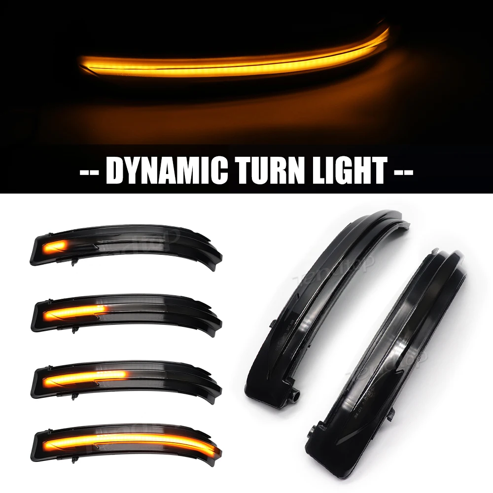 LED Sequential Side Mirror Dynamic Turn Signal Light For Nissan X-Trail T32 Rogue Qashqai J11 Murano Z52 Juke Navara Pathfinder