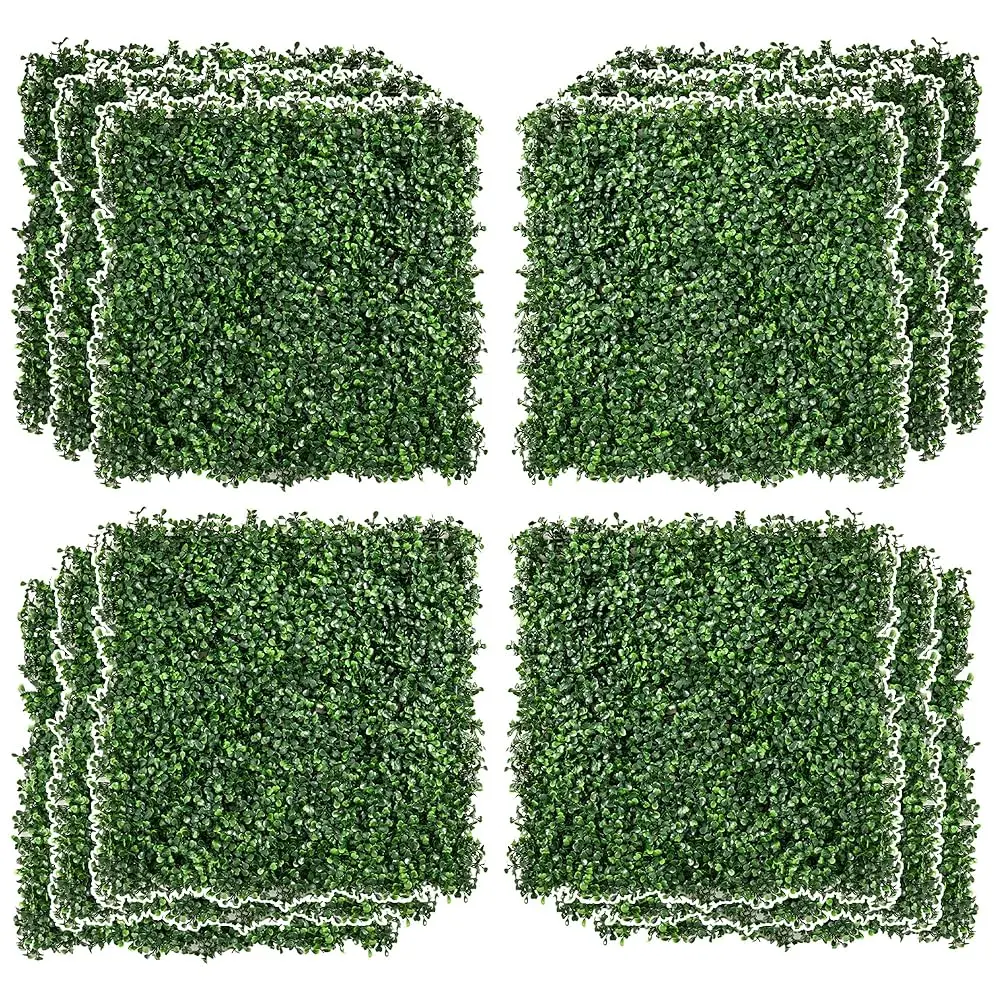 

12Pcs Grass Wall Panels, 20"" X 20"" Artificial Grass Wall Decor, Greenery Backdrop Panels Wall For Outdoor, Indoor, Garden,