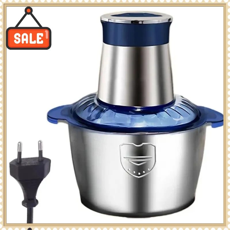 Meistverkaufter 3L 2L Elektrischer Fleischwolf 220V mit Drehgriff-Bedienung und Überhitzungsschutz für den Hausgebrauch zum Zerkleinern von Rind, Huhn, Schwein