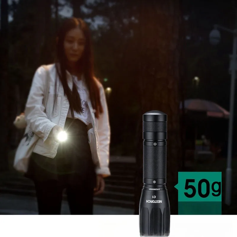 Flashlight LED Strong Light Super Bright Small Portable Flashlight 5 Battery Powered Outdoor Lighting Inspection Durable C1