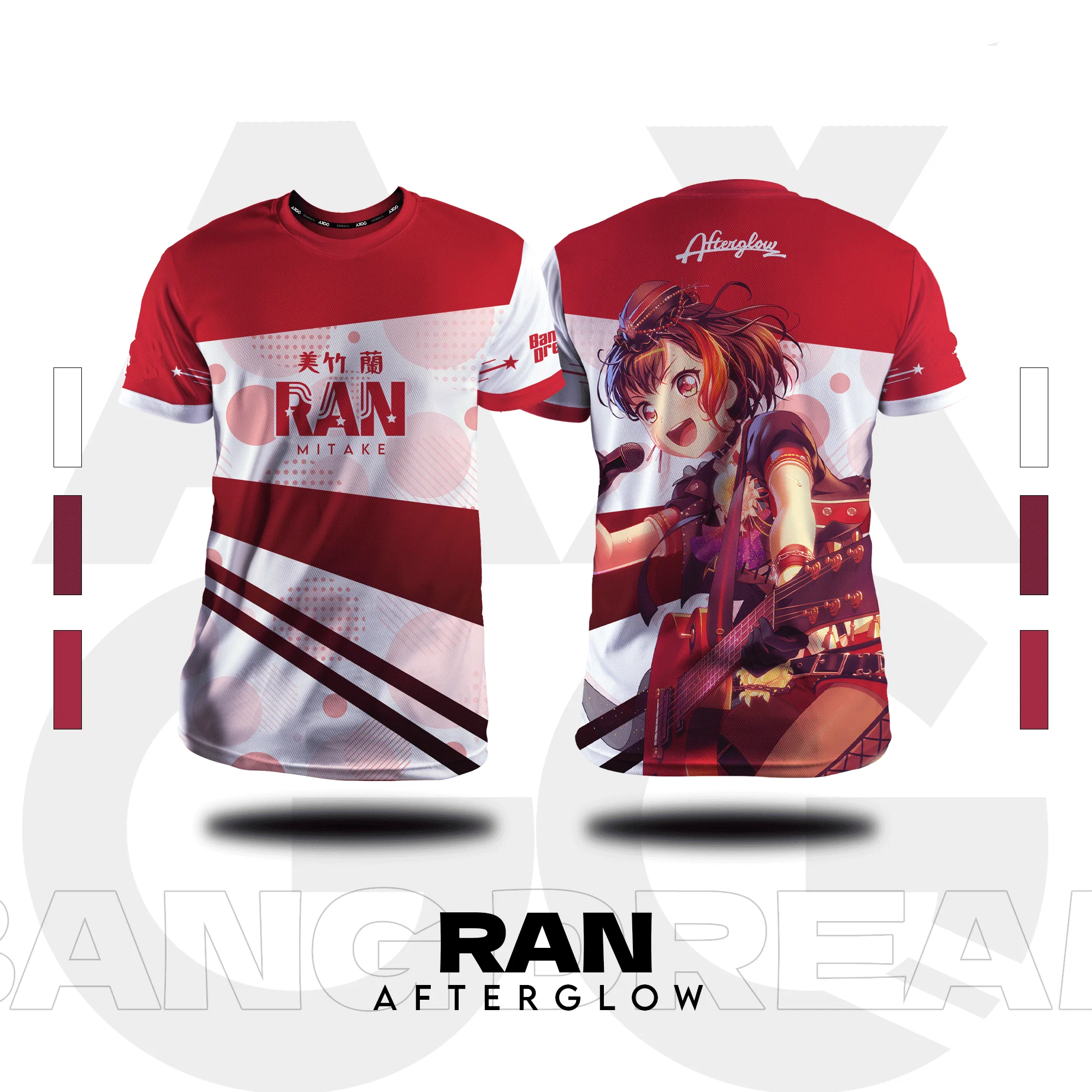 Popular Girl band BanG Dream Afterglow T-shirts 3D Mitake Ran Print Kids Anime Tees Summer Men Women Harajuku Short Sleeve Tops