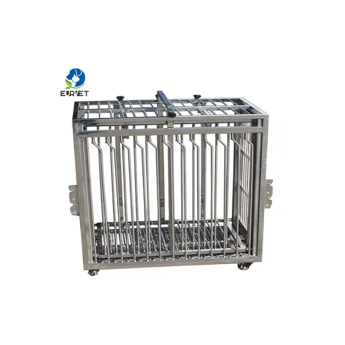 EUR VET 2024 Hot Sale Pet Inspection Cage Large Fierce Dogs Restriction Pet Dog Cages Multi Size