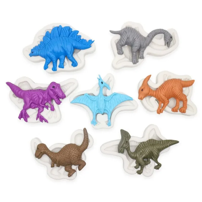 New dinosaur combination fondant silicone mold