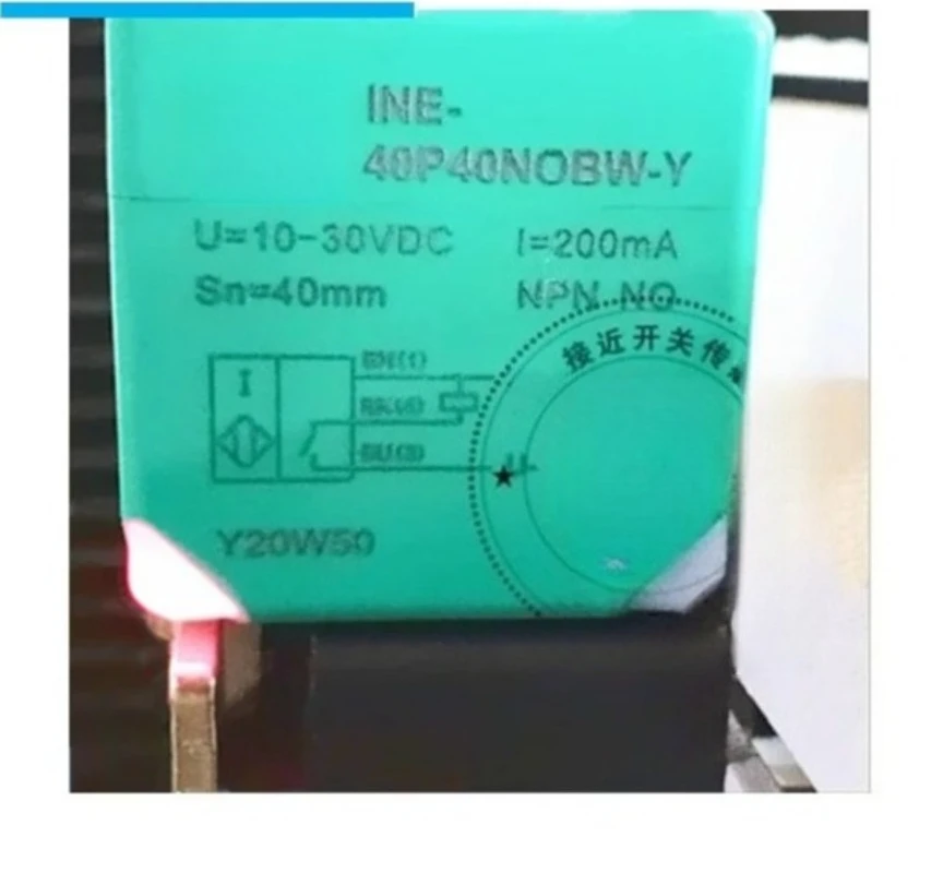New Square Proximity Detection Sensor Switch INE-40P40NOBW-Y For Industrial Automation