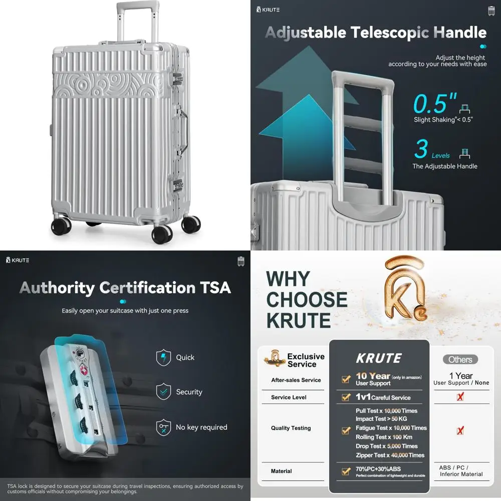 

28-дюймовый чемодан-спиннер — твердый материал ПК + АБС-пластик, дизайн без молнии, дорожная сумка большой вместимости