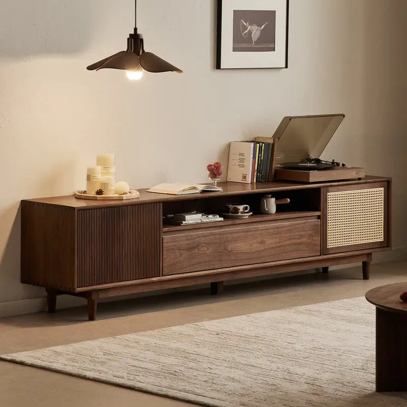 American Aesthetic Tv Cabinet Multifunction Storage Vintage Design Tv Stand Classic Premium Muebles De Sala Furniture Home