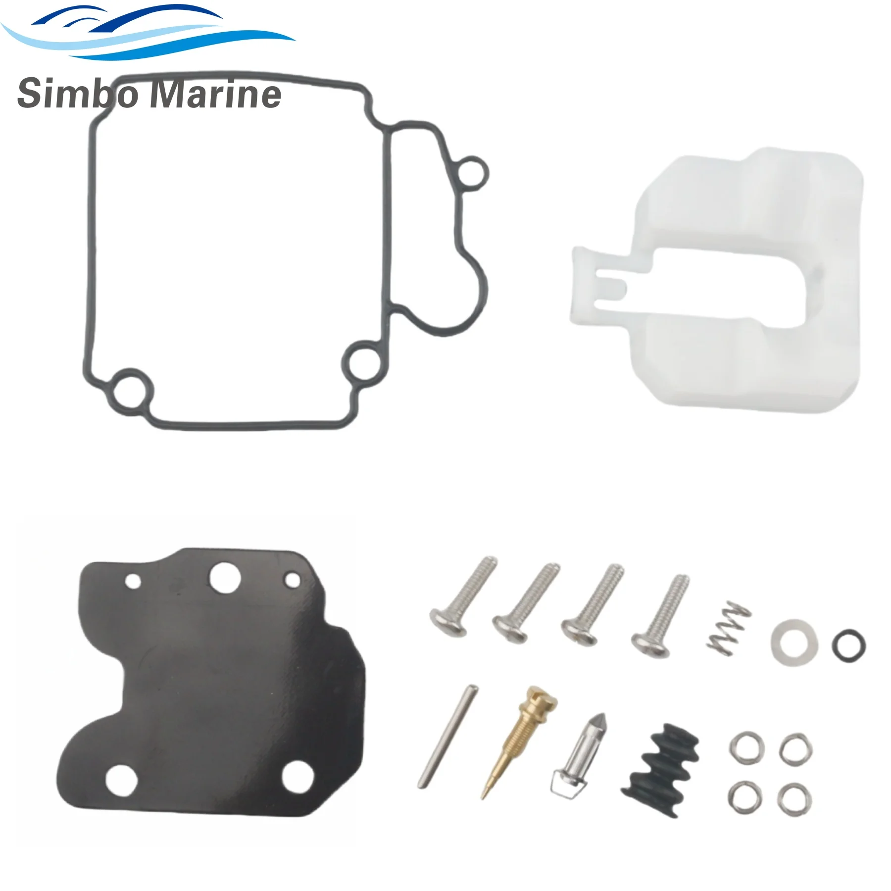 6AH-W0093 Boat Engine Carburetor Repair Kit for Yamaha 4 Stroke 15 20 HP F15C F20 Outboard Motor Replaces 6AH-W0093-01 image 2