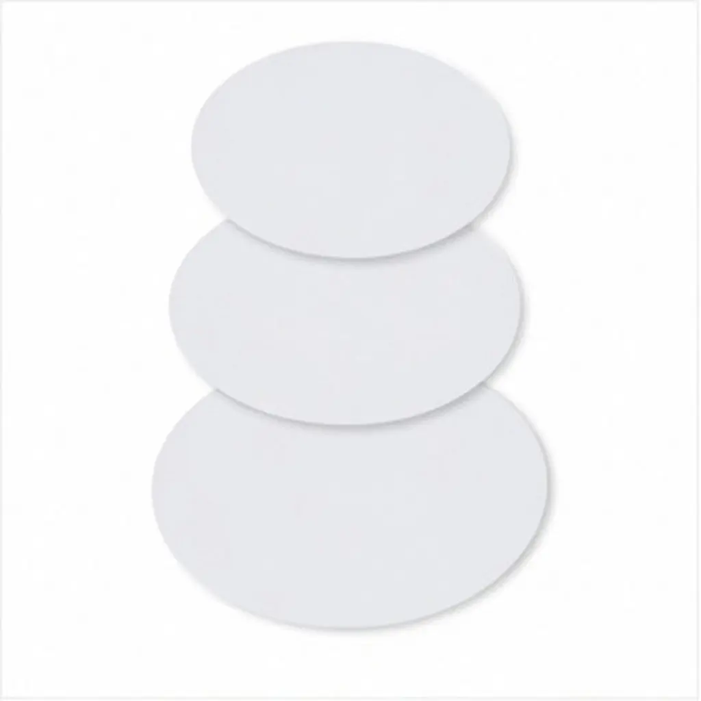 3Pcs Oval Blank Artist Canvas Boards Cotton Painting Panels for Oil Acrylic Watercolor Home Studio Supplies 11.8x7.9 Mini Canvas
