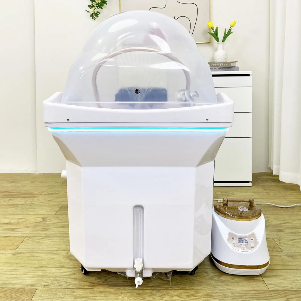 Head SPA Shampoo Basin with 60L Water Storage Tank, Water Heating, No Need to Connect Water Pipe, Head SPA Basin for Massage Bed