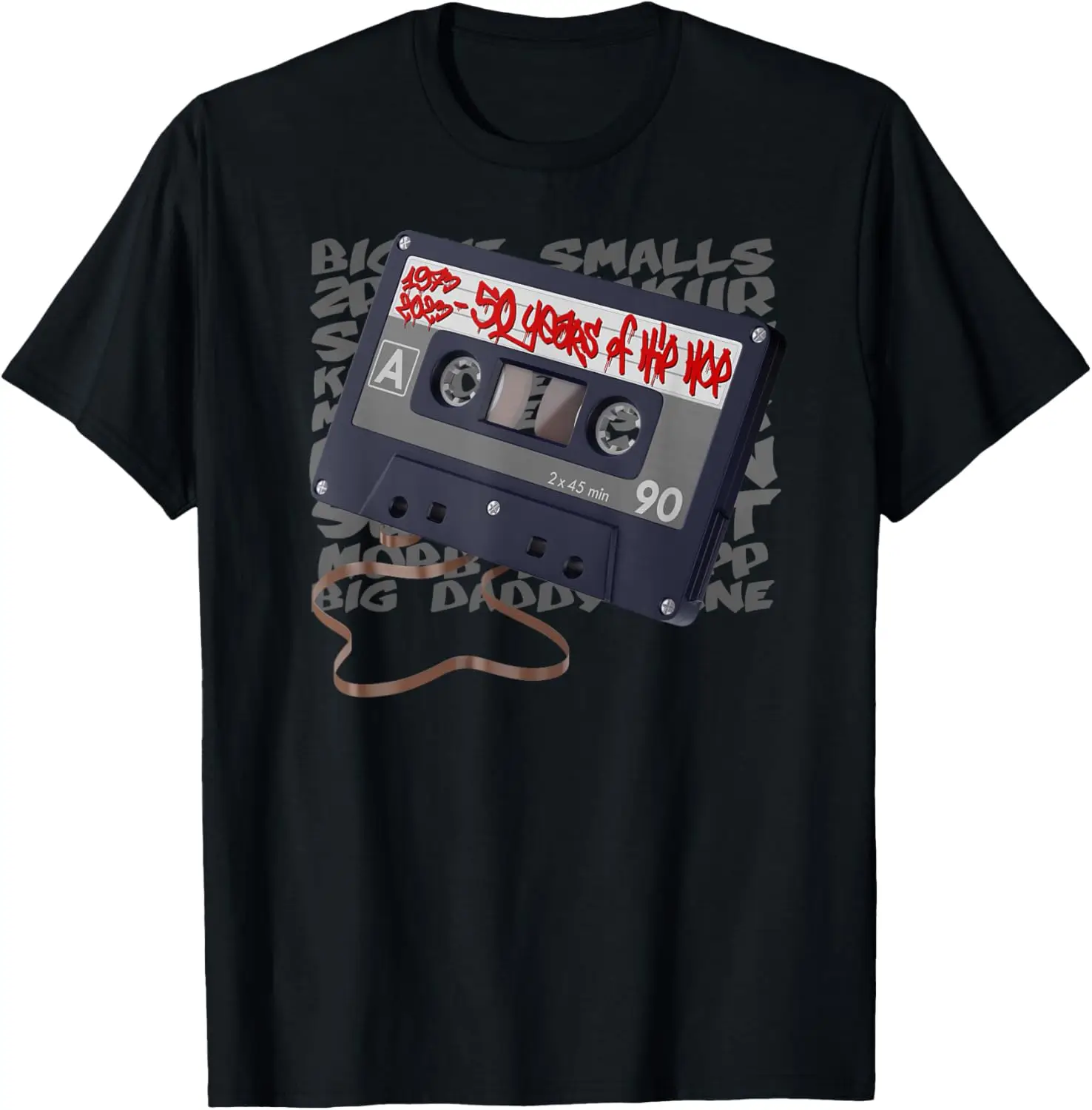 

50 Years of Hip Hop T-Shirt 1973-2023 50th Anniversary Rap T-Shirt