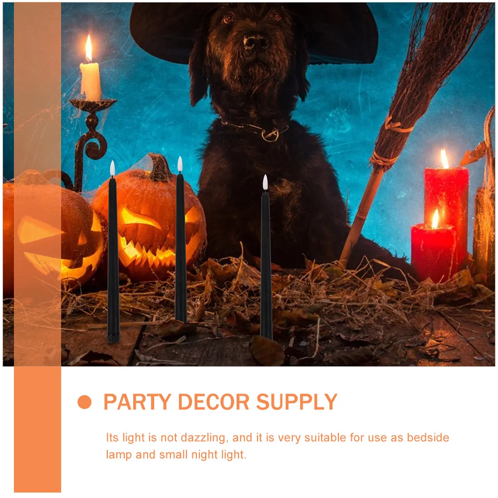 

2 Pcs Decor Flameless Light for Halloween LED Party Decorate Decorative Lamp Lights