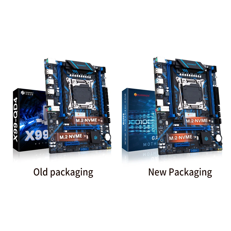 Imagem -02 - Conjunto de Placas-mãe Huananzhi X99 Qd4 Lga 20113 Intel e5 2620 v3 1x16g Ddr4 Ecc Kit de Combinação de Memória Nvme Sata