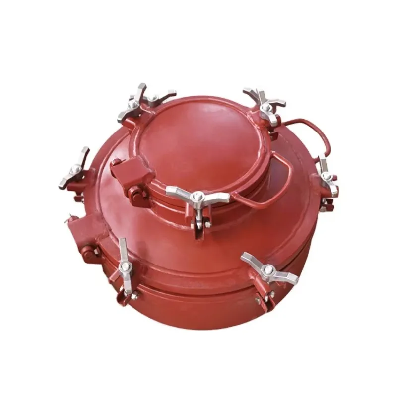 Carbon Steel Quick Opening Chemical Storage Tank Manhole Cover For Truck