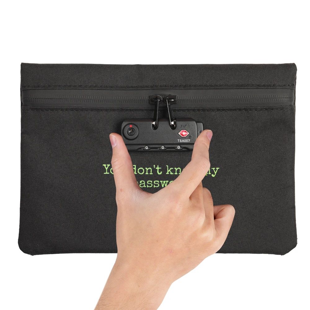 FIREDOG Smell Proof Bag With Lock U DONT KNOW MY PASSWORD Odor Proof Pouch Carbon Lined Pouch Storage Zipper Bag