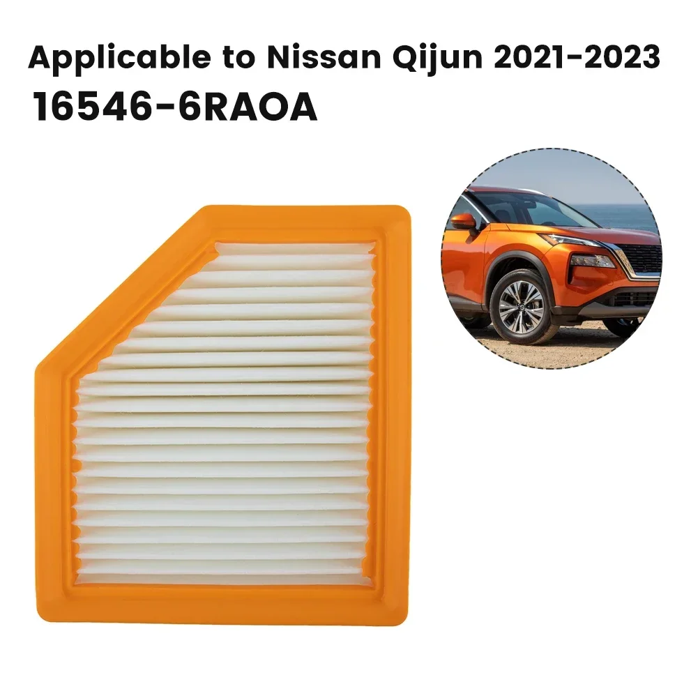 1pc Air Filter Element Fit For Nissan For Rogue 2.5 Modles 2021-2023 16546-6RA0A Direct Replacement Accessories