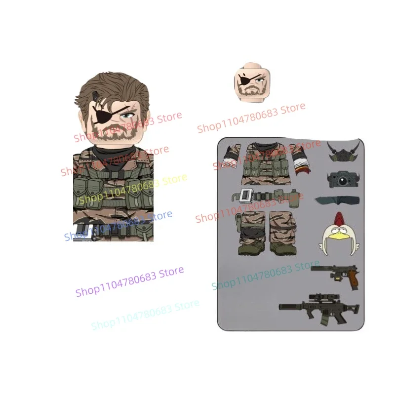 MOC Military New Building Blocks Doll Third-party Production Power Mecha Exoskeleton Mosaic Toy Ornaments Collection