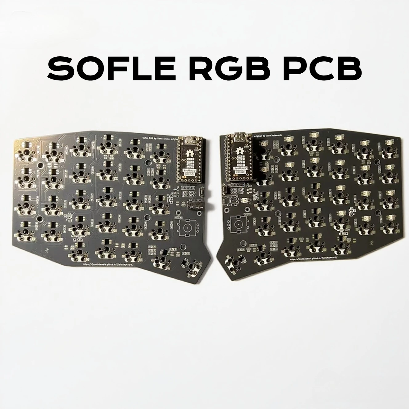 Sofle RGB PCB Split Keyboard Accessory Wireless Baseplate DIY Gaming Keyboard Part Repair Keyboard Replacement(Not Pre Build)