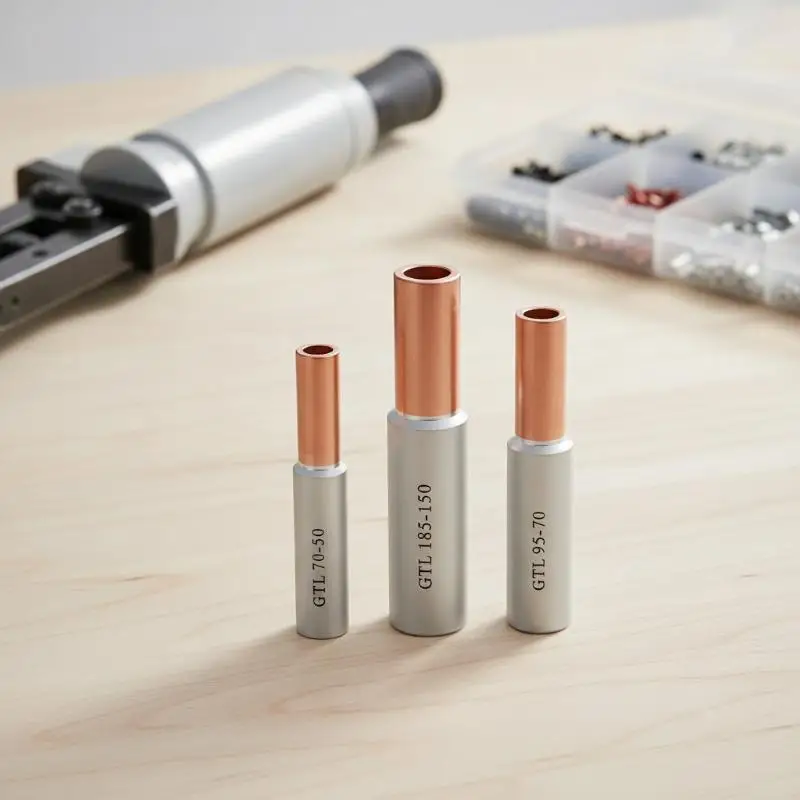GTL Series Bimetallic Compression Crimp Terminal Durable CU-AL Copper Aluminum Tube for DIY Electrical Repair Projects