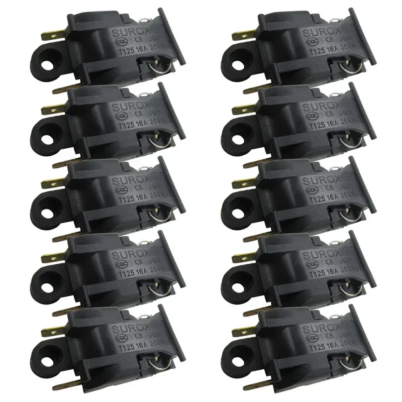 10 unids/set interruptor de Hervidor eléctrico 250V Kit de 2 pines para interruptor de Hervidor eléctrico termostato accesorios de Control de temperatura 1,81x0,87"