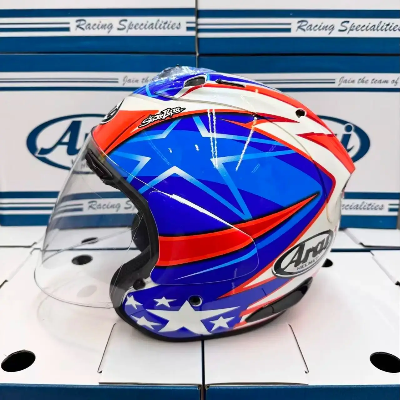 

Open Face Helmet VZ RAM 4 Hayden 3/4 Helmet Off Road Racing Motocross Motorcycle Helmet