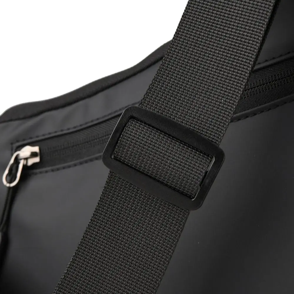 Waterproof Anti Theft Chest Bag Wear-resistant Large Capacity Close Fitting Chest Bag Leather Film Adjustable Shoulder Straps