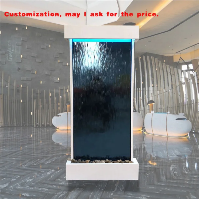 

custom.Customized Stainless Steel Frame Garden Glass Outdoor Fountain