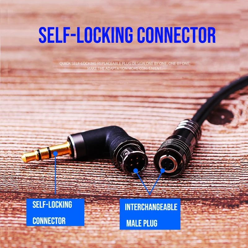 Zephone 4 in 1 autolock DIY adaptor plug 2.5mm /3.5mm /3.5mm pro /4.4mm balanced for earphones upgrade cable (PVC waterproof )