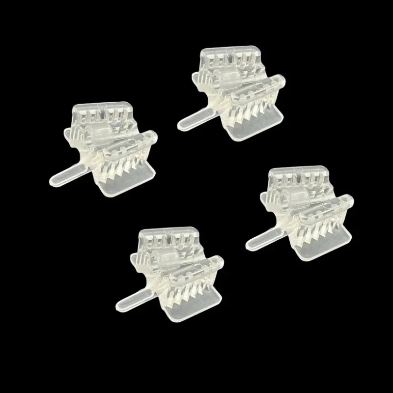 60Pcs Dental Silicone Bite Block with Saliva Ejector Hole Mouth Opener Occlusal Pad Cheek Retractor Oral Care Tools